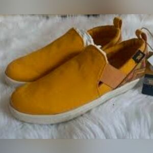 Teva Men's Slip-On Loafers in Mustard Yellow